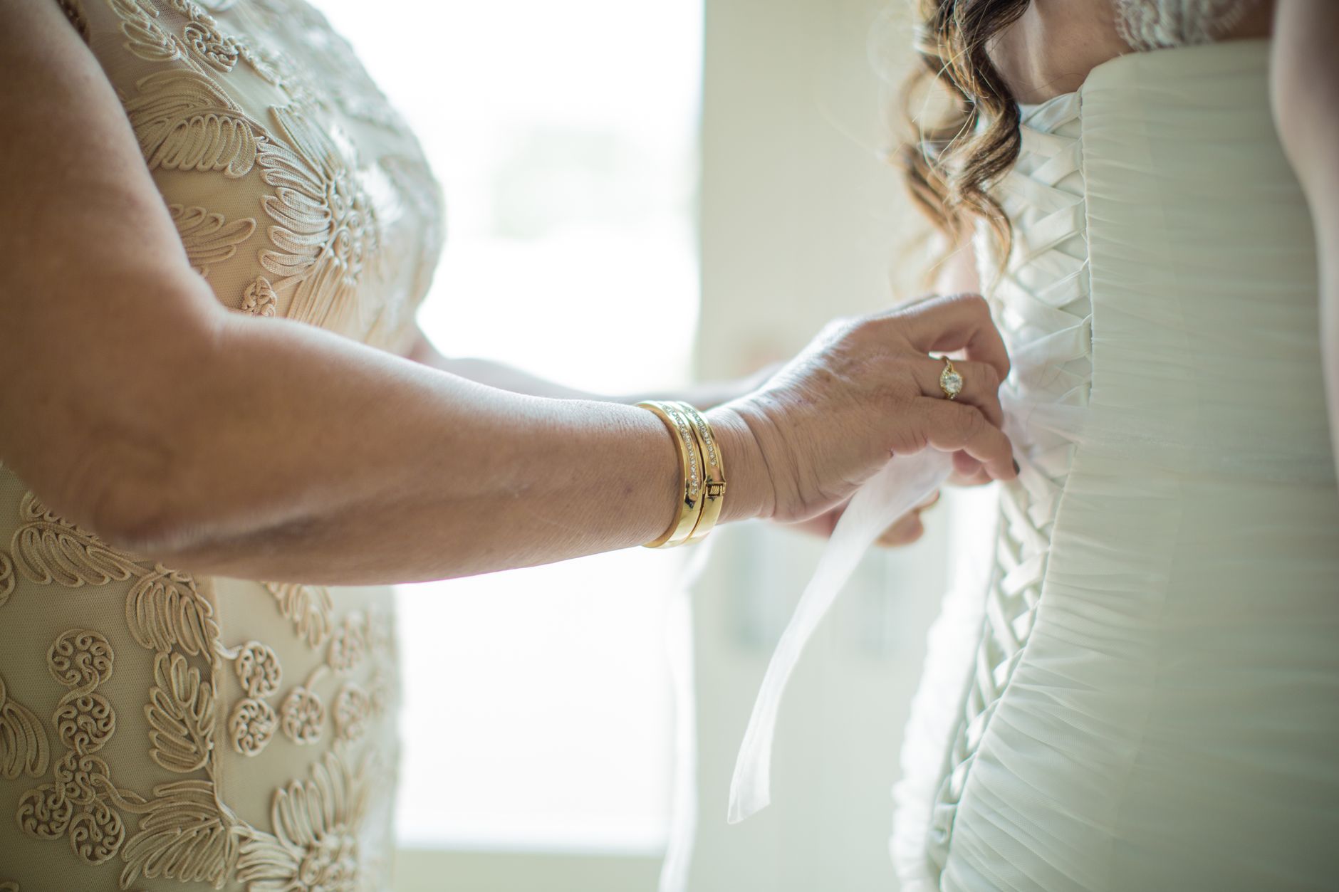 Lacing, Zip or Buttons: How a Gown Closes